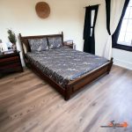 ملحفه کشدار 2نفره طرح ماربل گرانیتی (طوسی) عرض180 کد MT180352710