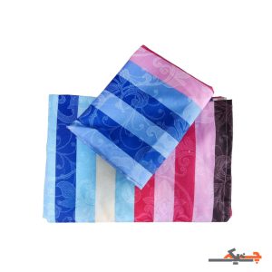 نیم ست روتختی کش دار راه راه آبی صورتی