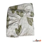 ملحفه کش دار نخی مدل سوسن روشن
