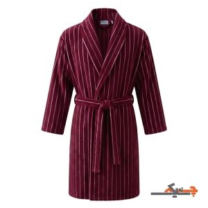 حوله پالتویی شیک کلاهدار زرشکی تنپاک