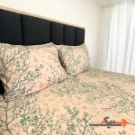 کاور تشک دونفره کشدار مدل پیچک صورتی