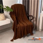 شال کاناپه و مبل قهوه ای پادینا