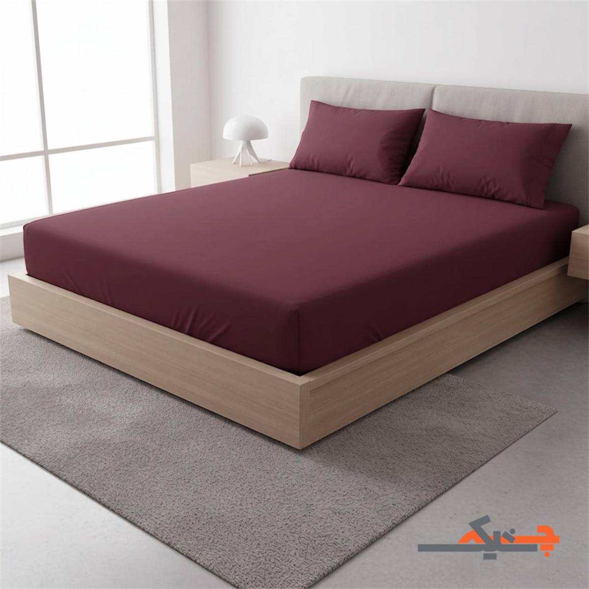 روتشکی ساده دونفره 160 کشدار نخی (18 رنگ)